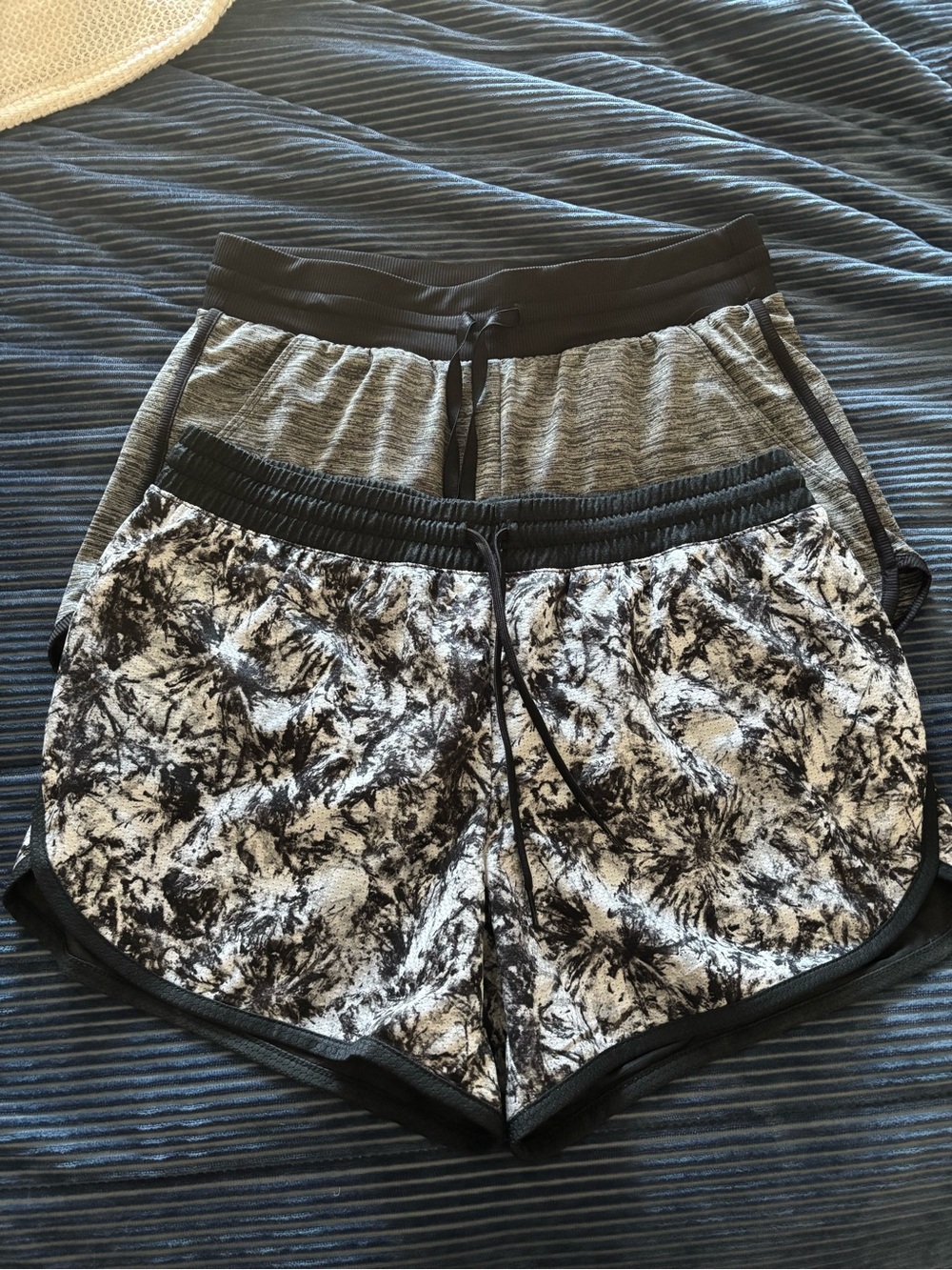 tek gear Black & Gray Marble Athletic Shorts